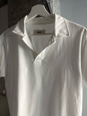 Buck Mason Off-White Short-Sleeve Polo